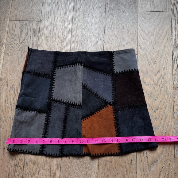Zara Patchwork Mini Skirt - Multicolor - Picture 3 of 7